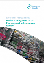 Health Building Note 14-01: Pharmacy and radiopharmacy facilities